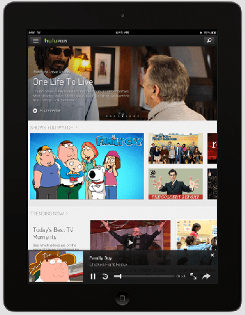 Hulu Plus för iPad omgjord med nytt användargränssnitt och mer