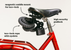 この軽量の繊維ベースのロックで自転車泥棒を阻止します